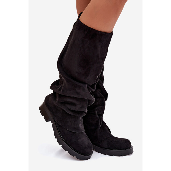 Kesi Dámske zateplené čižmy s remienkom - čierne Ilvessa 66884798