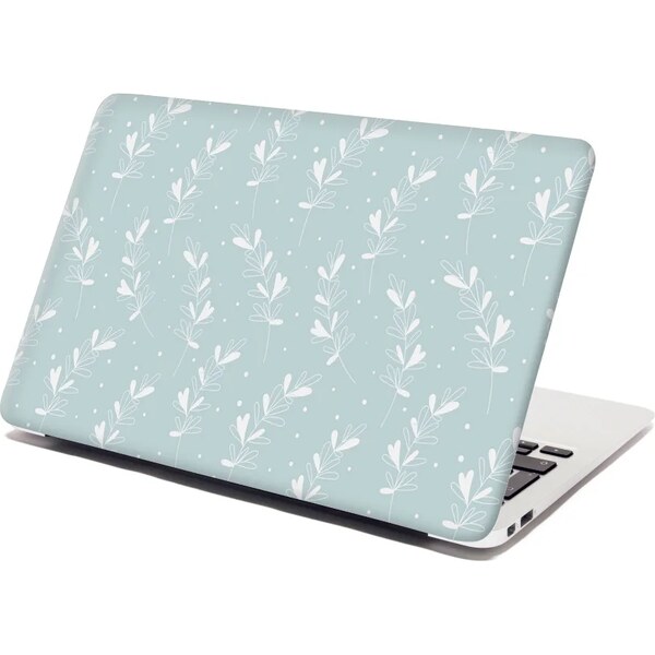 Sablio Samolepka na notebook Biele lístky 65095373