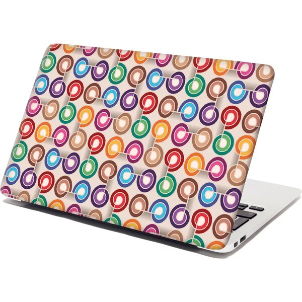 Sablio Samolepka na notebook Farebné špirály 65098791