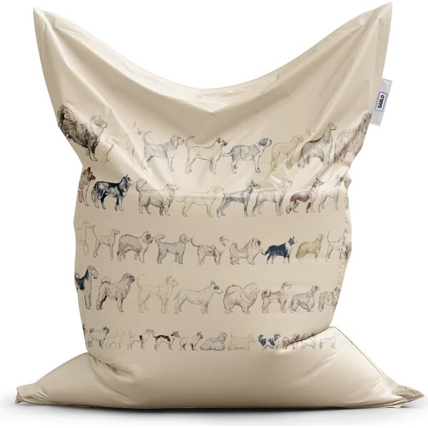 Sablio Sedací vak Psie plemená 65099390