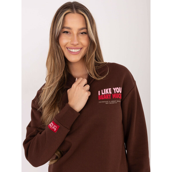 FPrice Mikina D10608BC02568J tmavohnedá 66884867