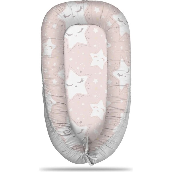 Sablio Hniezdočko pre bábätko Biele hviezdy s tvárou 65113957