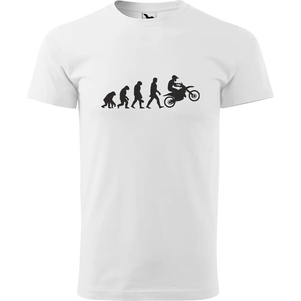 Sablio Tričko s potlačou Evolúcia motorkára 65110671