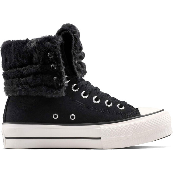 Converse Chuck Taylor All Star Fold-Over Lift Platform XHi Faux Fur 4 66927808