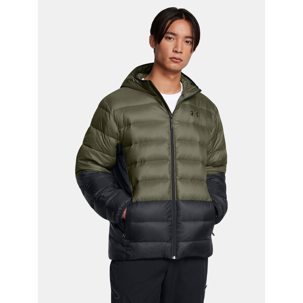 Mens jacket Under Armour LEGEND DOWN HOODED JACKET-GRN - Mens 64784814