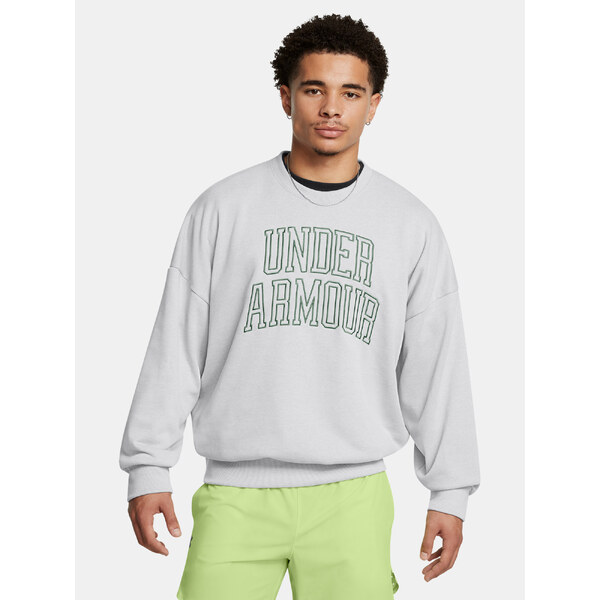 Mens sweatshirt Under Armour UA Icon HWT Terry OS Crew-GRY - Mens 64785290