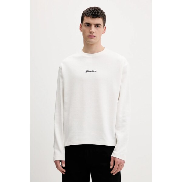 Bavlnené tričko s dlhým rukávom Guess Jeans 66890292