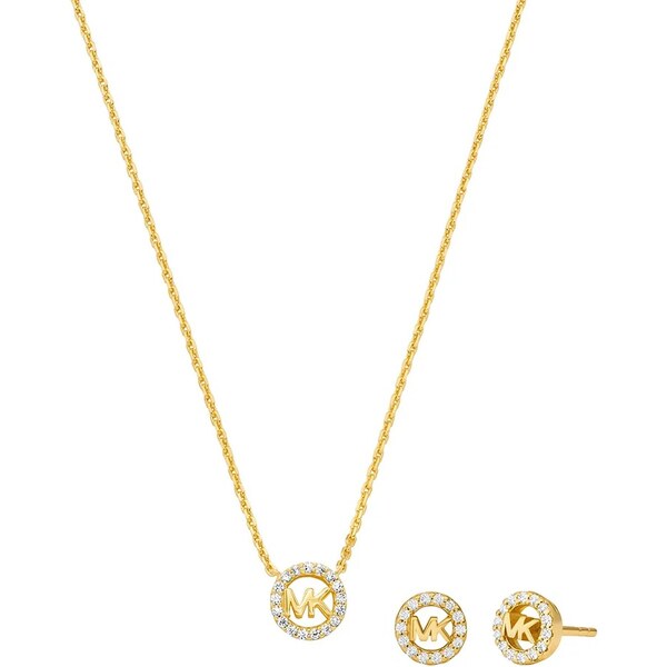 Pozlátený náhrdelník a náušnice Michael Kors 66890348