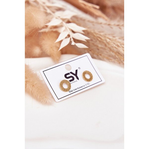 Boto Zlaté Náušnice Kroužky Ze Nerezové Oceli 66892334