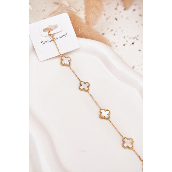 Boto Náramek S Přívěsky Nerezová Ocel Zlatá Perla 66892444