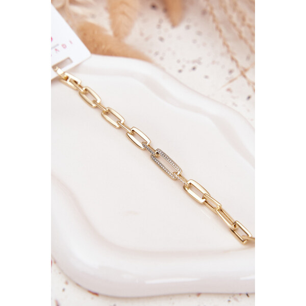 Boto Dámský náramek řetěz ze chirurgické oceli zlatý 66892478