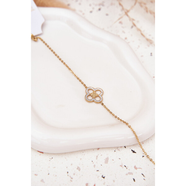 Boto Dámský náramek ze chirurgické oceli Zlatý 66892483