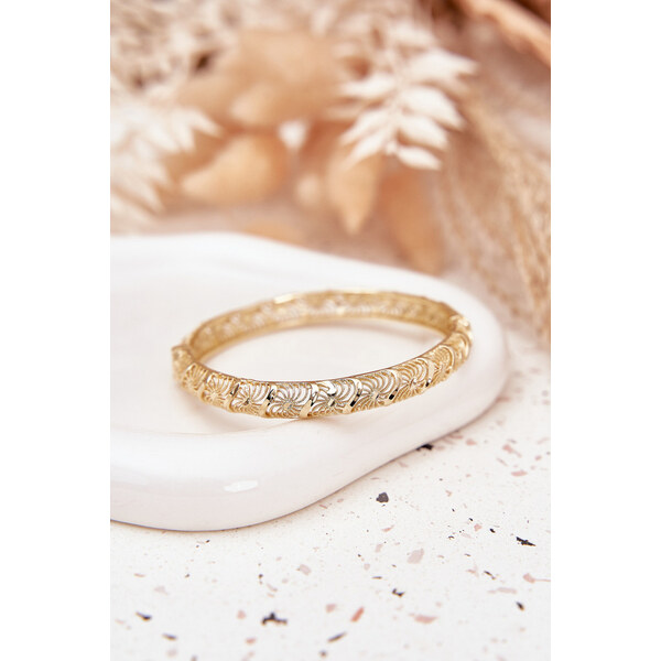 Boto Pevný Dámský Náramek Ze Chirurgické Oceli Zlatý 66892488