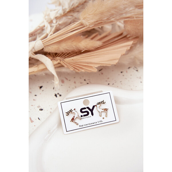 Boto Náušnice Renifery ze chirurgické oceli 66892763