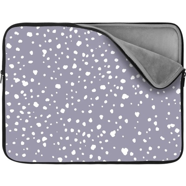 Sablio Obal na notebook Biele fliačiky na fialovej 65430317
