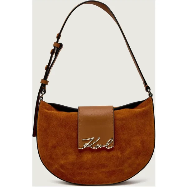 Karl Lagerfeld Kabelka na rameno k/signature | semiš 66887929