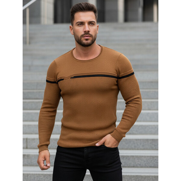 Pánsky sveter cez hlavu ťaví Dstreet WX1625 65502780