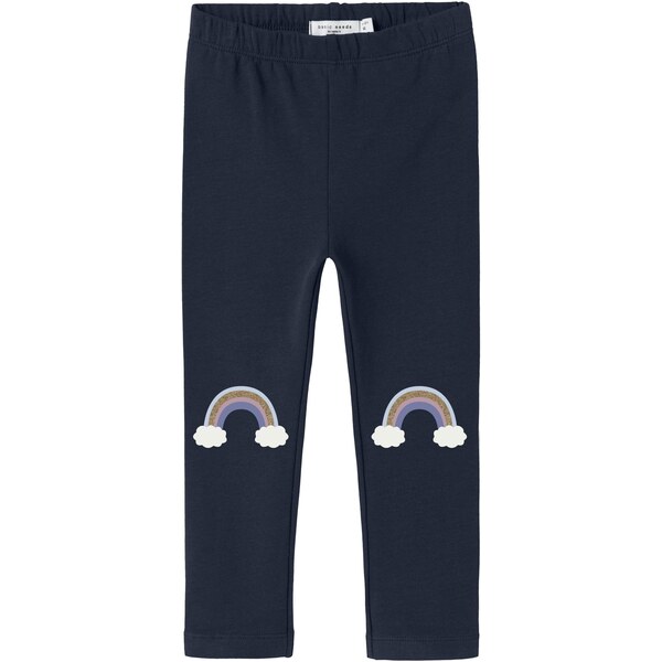 NAME IT Legíny NMFDAVINA tmavomodrá / zlatá / tmavofialová / biela 66897918