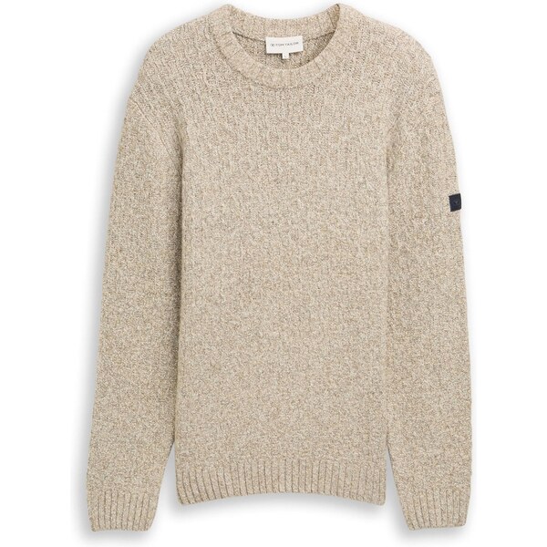 TOM TAILOR Sveter biela ako vlna 66897920