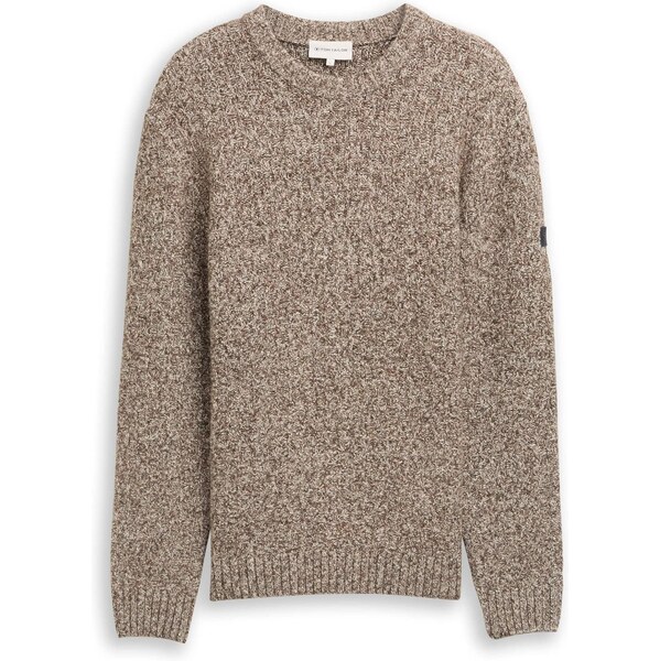 TOM TAILOR Sveter béžová / mokka 66897925