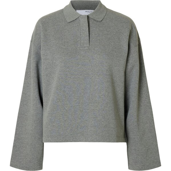 SELECTED Mikina SLFari Gia sivá melírovaná 66898009