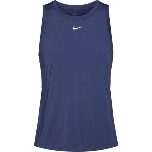 NIKE Športový top ONE CLASSIC námornícka modrá / biela 66898215