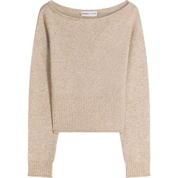 Bershka Sveter béžová 66898251
