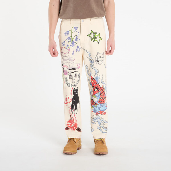 Kalhoty RIPNDIP Travis Pants Off White M 66900400