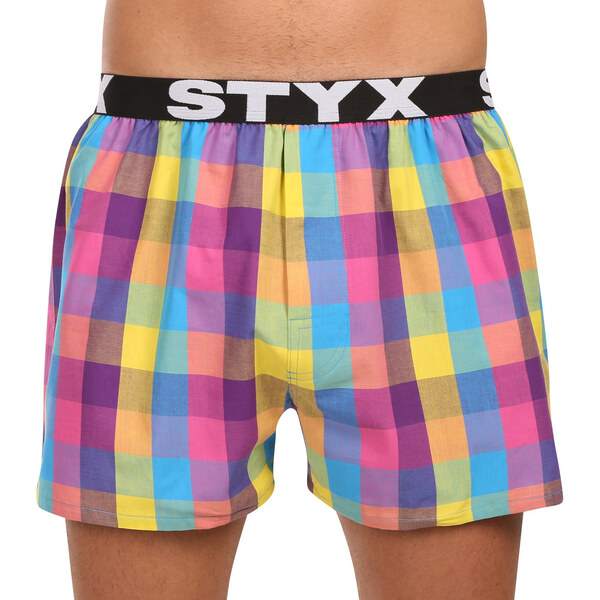 5PACK pánske trenky Styx športová guma viacfarebné (5B0112346) 66921603