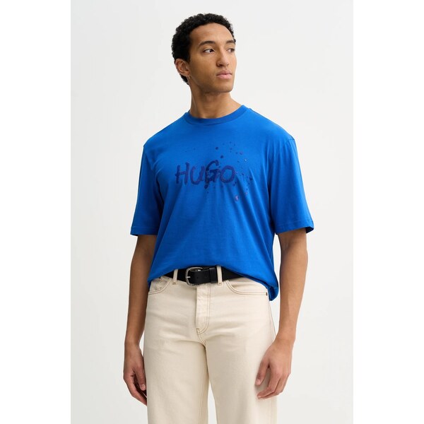 Bavlnené tričko Hugo Blue Nierofix 66916059