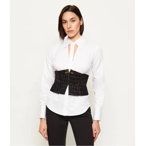 Elisabetta Franchi Korzet | Slim Fit | semiš 66909853