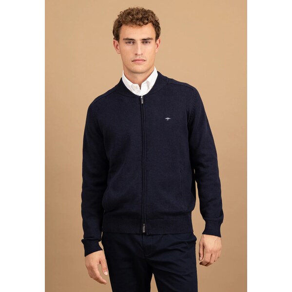 Pánsky tmavomodrý bavlnený kardigán FYNCH-HATTON 66909885