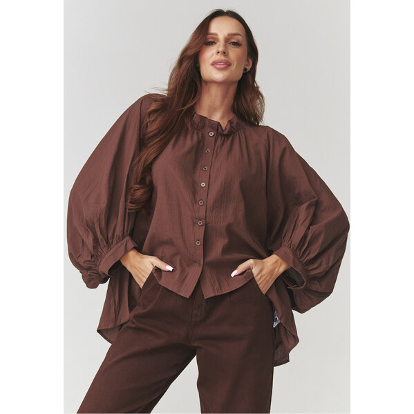 Dámska košeľa model 221046 Makadamia 66910496