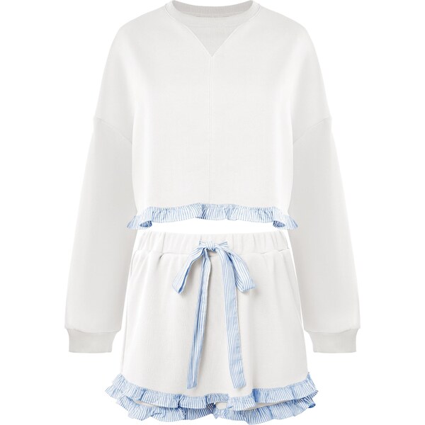 Imily Bela Nohavicový kostým svetlomodrá / biela 66916426