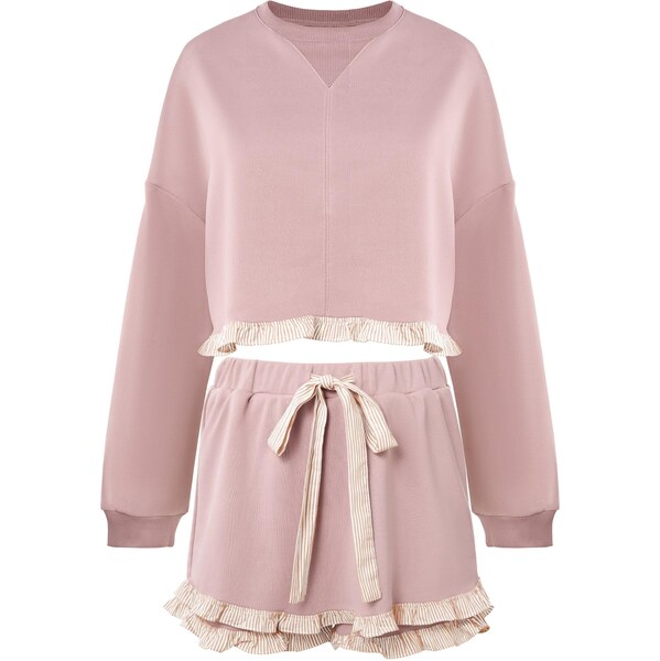 Imily Bela Nohavicový kostým staroružová / biela 66916441