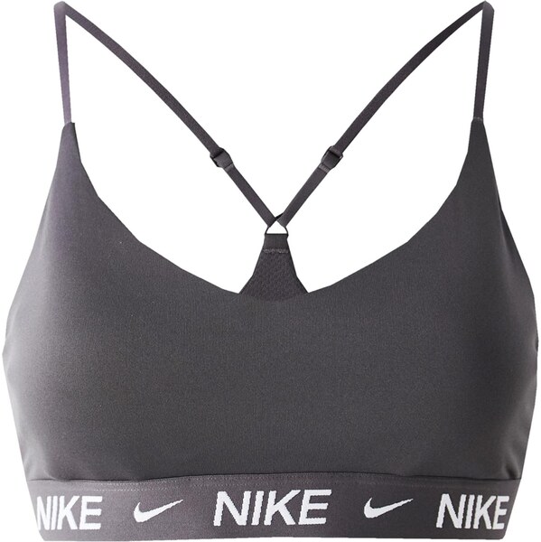 NIKE Športová podprsenka INDY sivá / biela 66916498