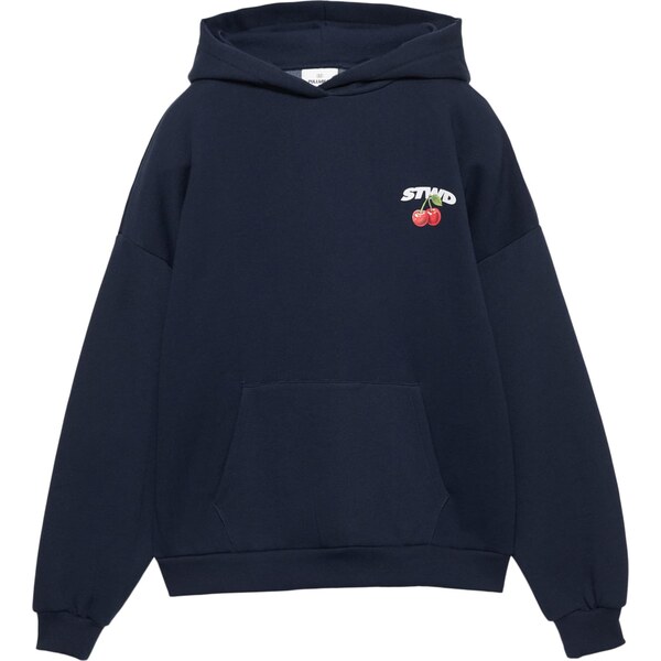 Pull&Bear Mikina STWD LATA CHERRIES námornícka modrá / rosé / červená 66916594