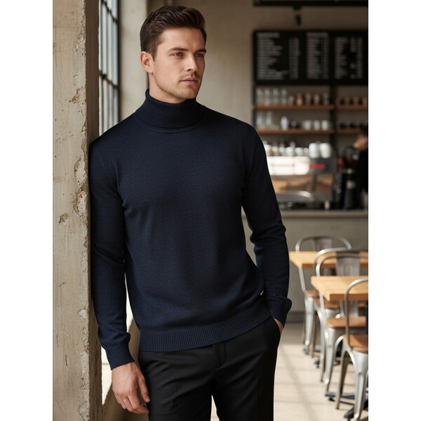 DStreet Pánsky rolákový sveter 66914611