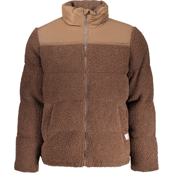 Rifle Pánska zimná bunda s hnedým fleecovým dizajnom 66914628