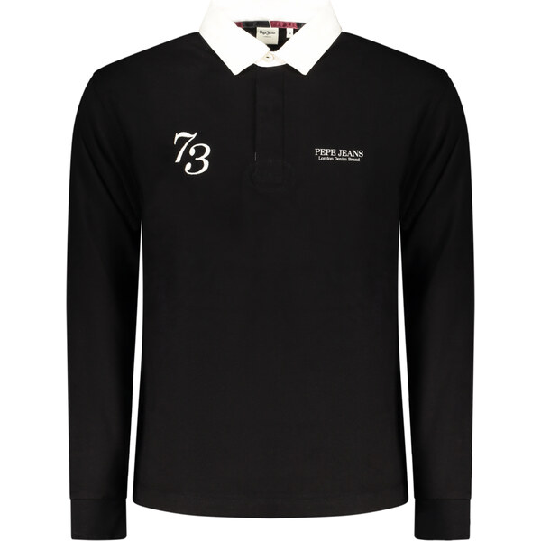 Pepe Jeans Čierne pánske polokošele s dlhým rukávom 66914678