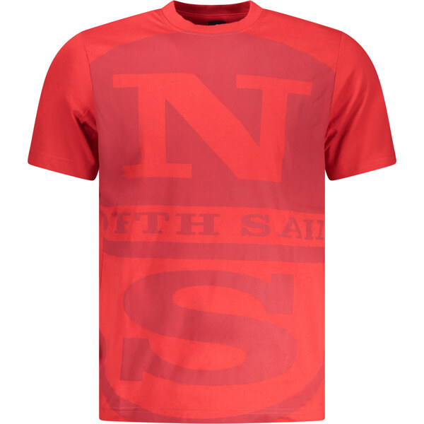 North Sails Červené pánske tričko s krátkym rukávom 66914666