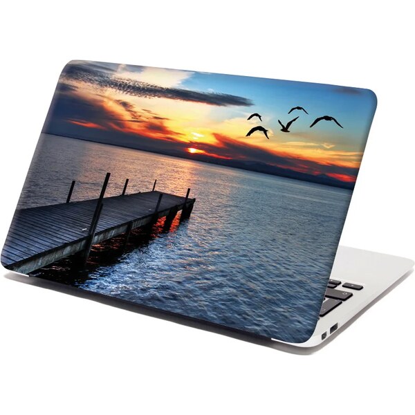 Sablio Samolepka na notebook Západ slnka nad mólom 65098594