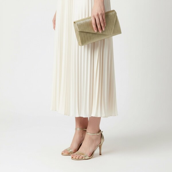 JOHN-C Zlatá spoločenská listová kabelka ABELLO 66921489