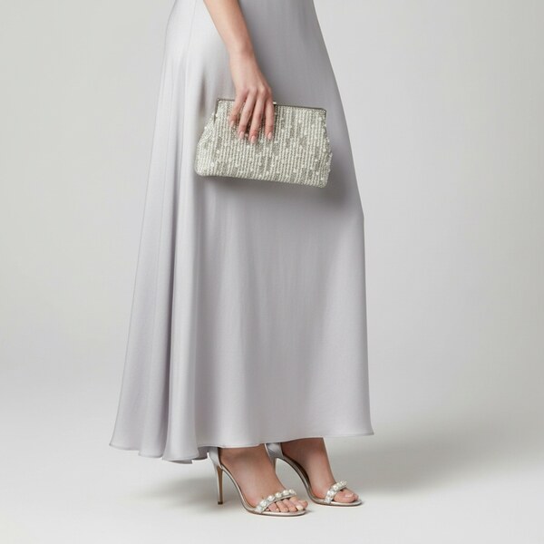 JOHN-C Spoločenská kabelka so štrasom a perlami Stella 66921488