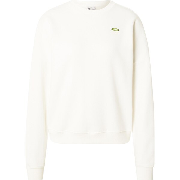 PIECES Mikina PCFAST krémová / kiwi / svetloružová / biela 65923073