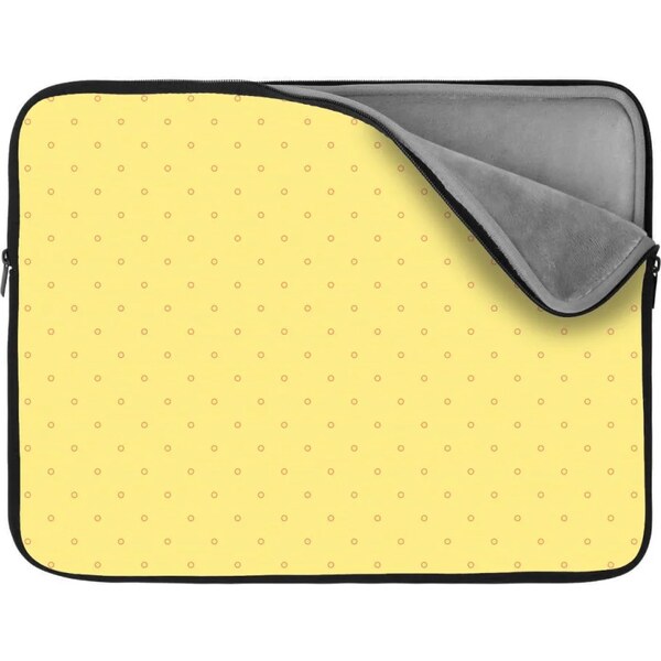 Sablio Obal na notebook Červené krúžky na žltej 65426956