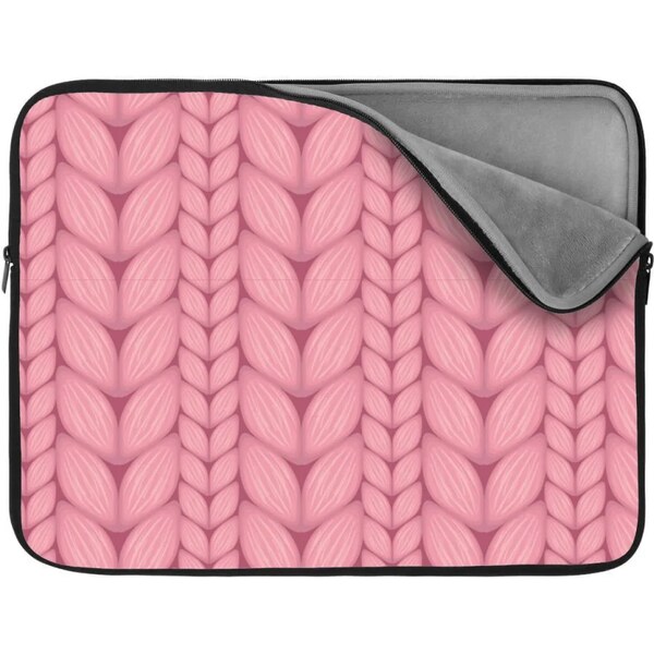 Sablio Obal na notebook Ružové pletenie 65430308