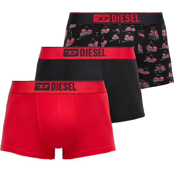 DIESEL Boxerky DAMIEN svetlosivá / červená / rubínová / čierna 66935752