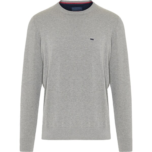 Funky Buddha Sveter námornícka modrá / sivá melírovaná 66935937