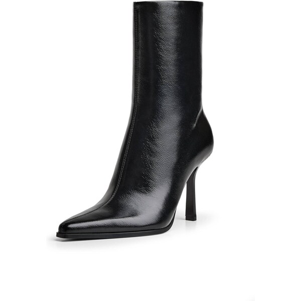 Bershka Členkové čižmy čierna 66935736